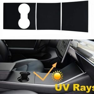 Model 3/Y Center Console Cap Covers ABS Matte Black